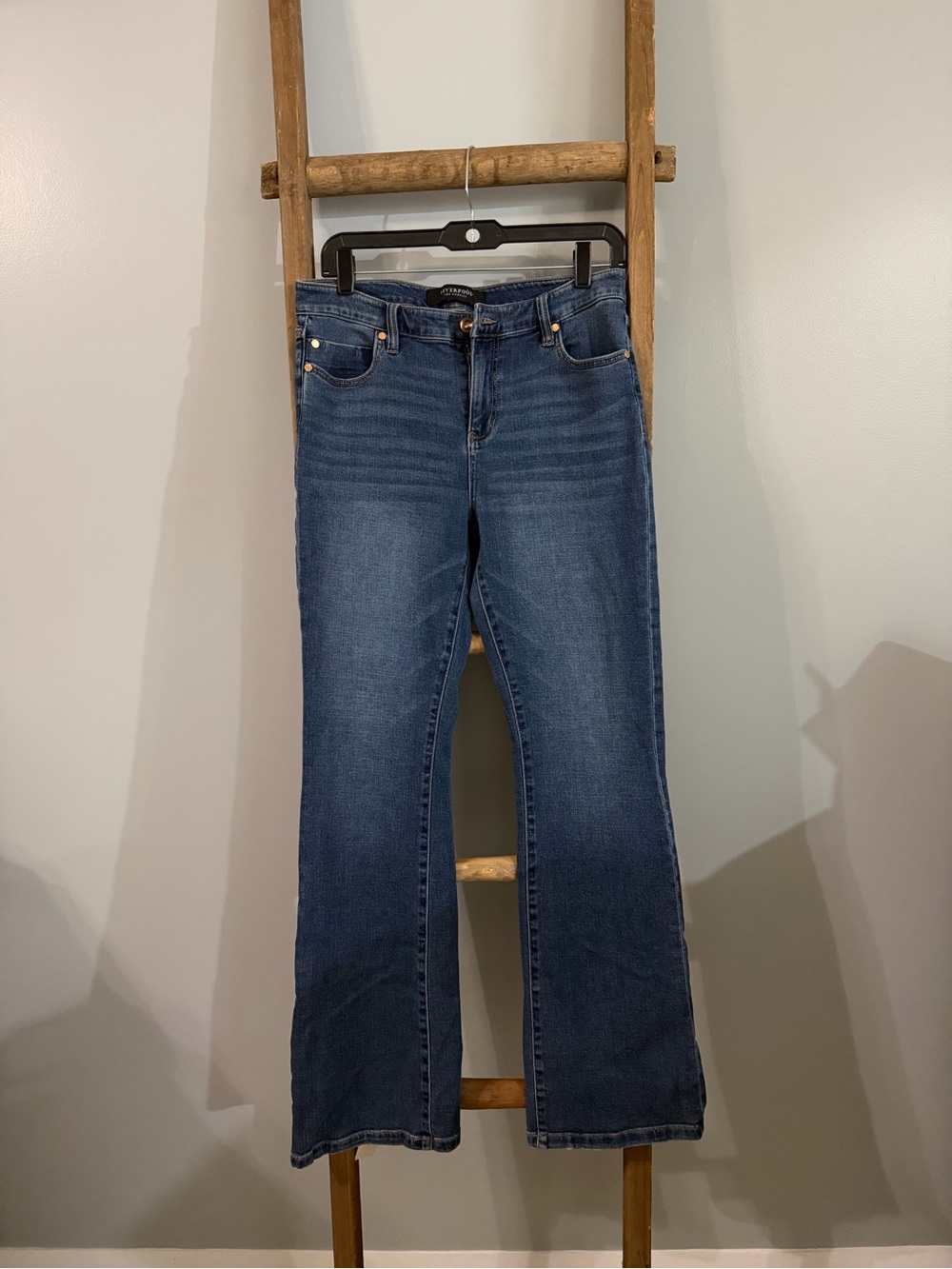 Liverpool Women's Dark Blue Flare Jeans